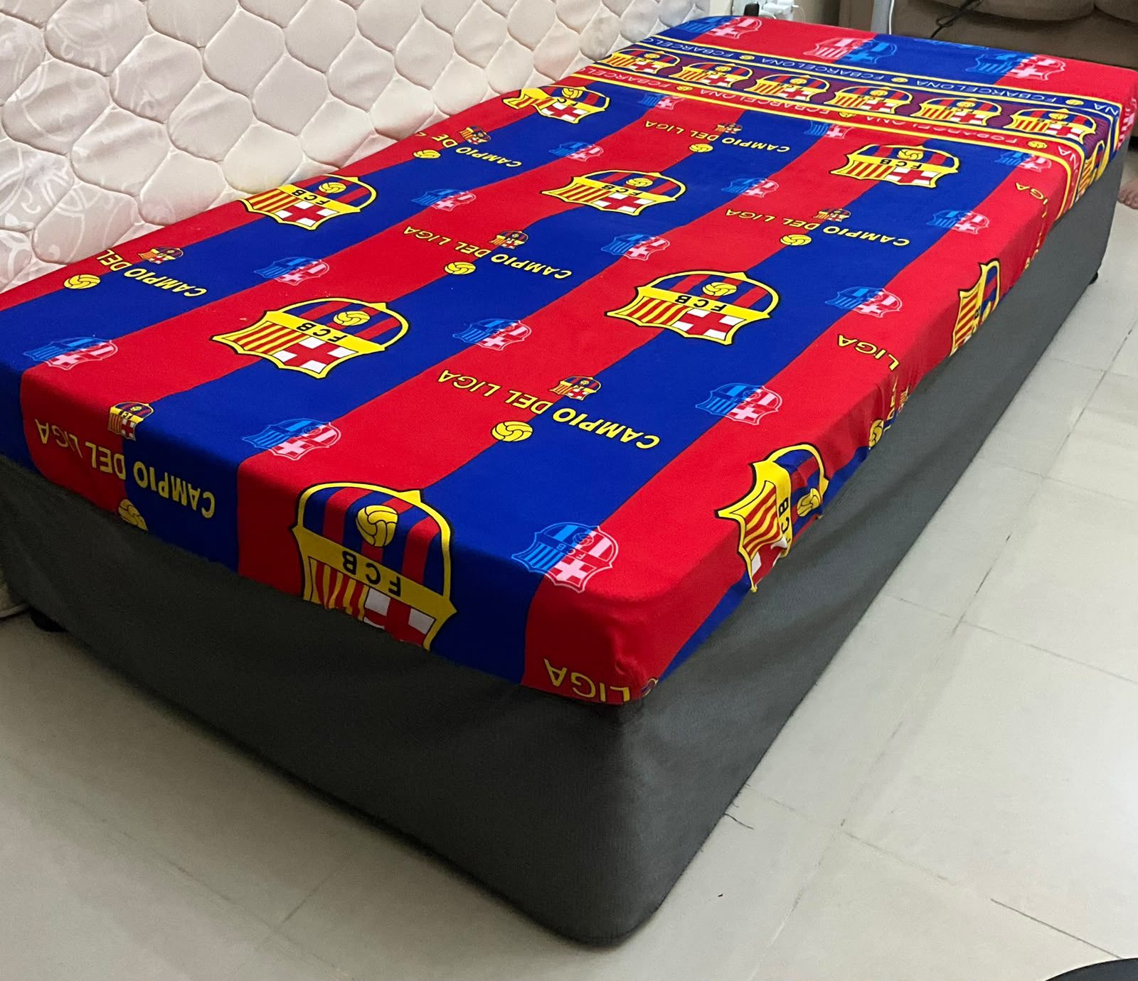 90/190 single cot with mattress ⁰