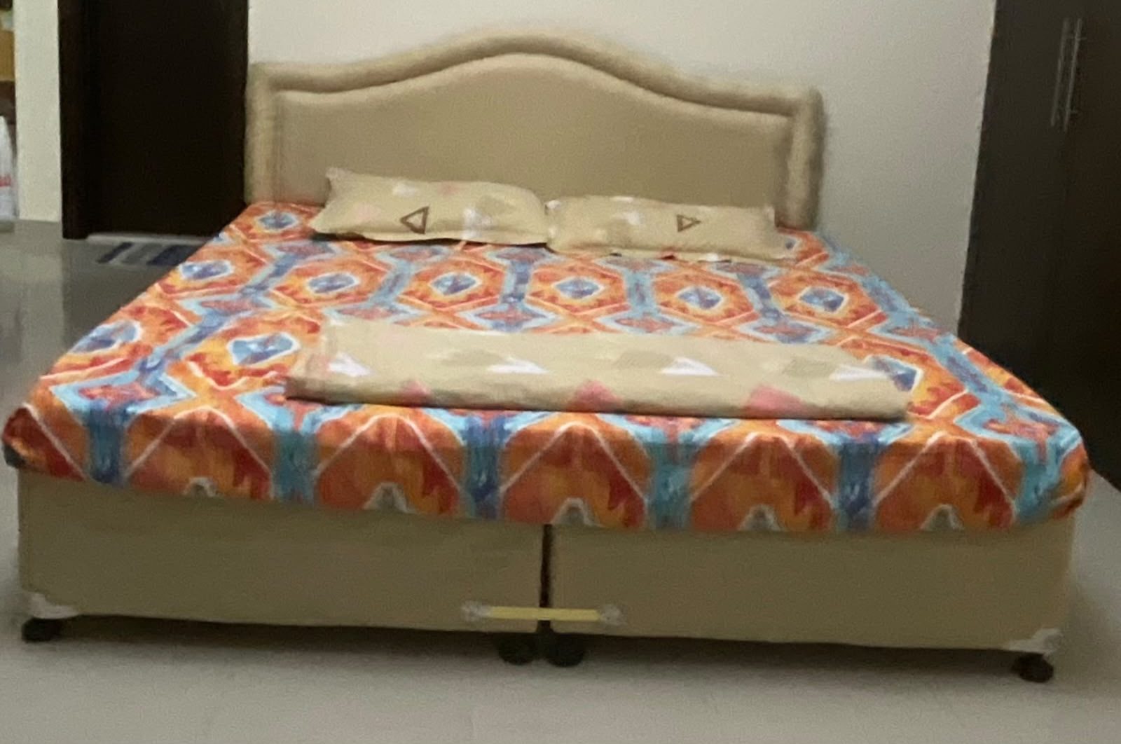 Double cot bed and mattress